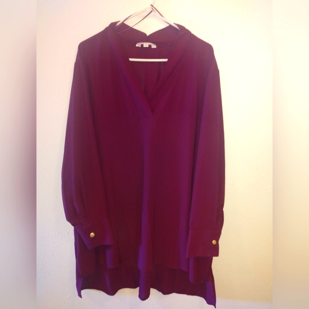 Burgundy Blouse